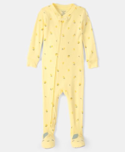 Carter's Baby Girls' Lemon Snug-Fit One-Piece Pajama