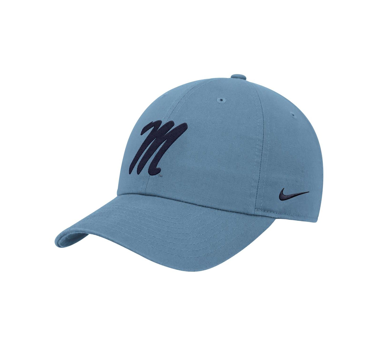 Мужская регулируемая кепка Nike Ole Miss Rebels Blue