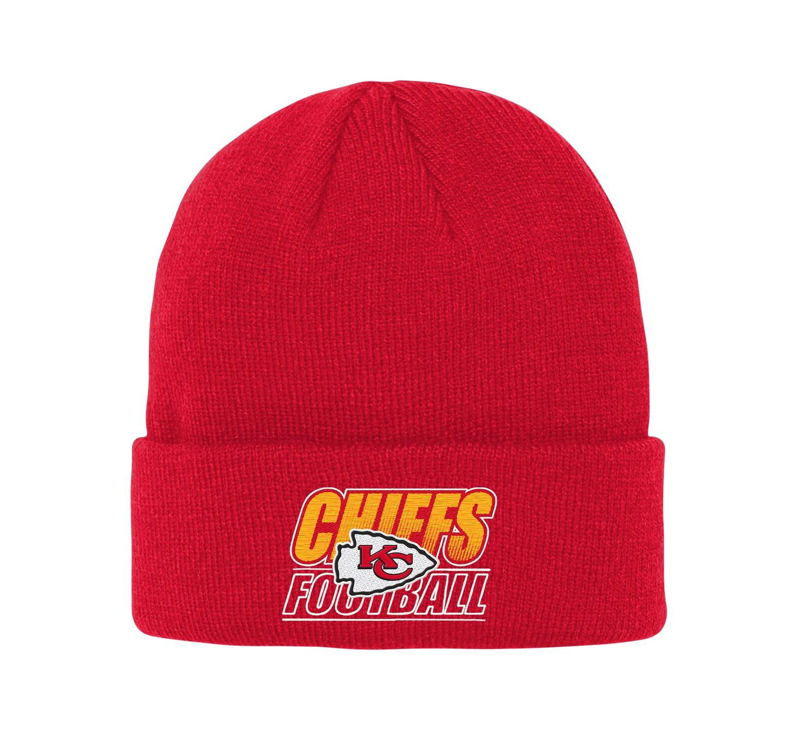 Детская вязаная шапка Kansas City Chiefs, градиентная