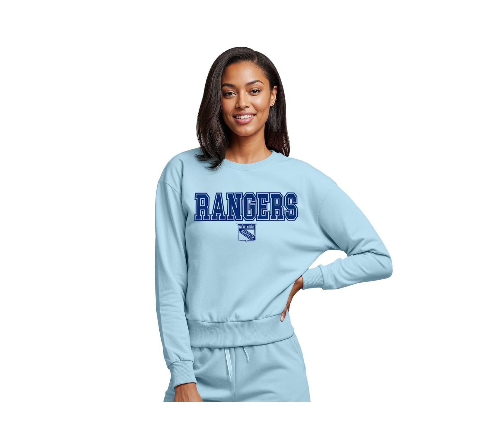 Свитшот Women's Light Blue New York Rangers Tonal Pullover