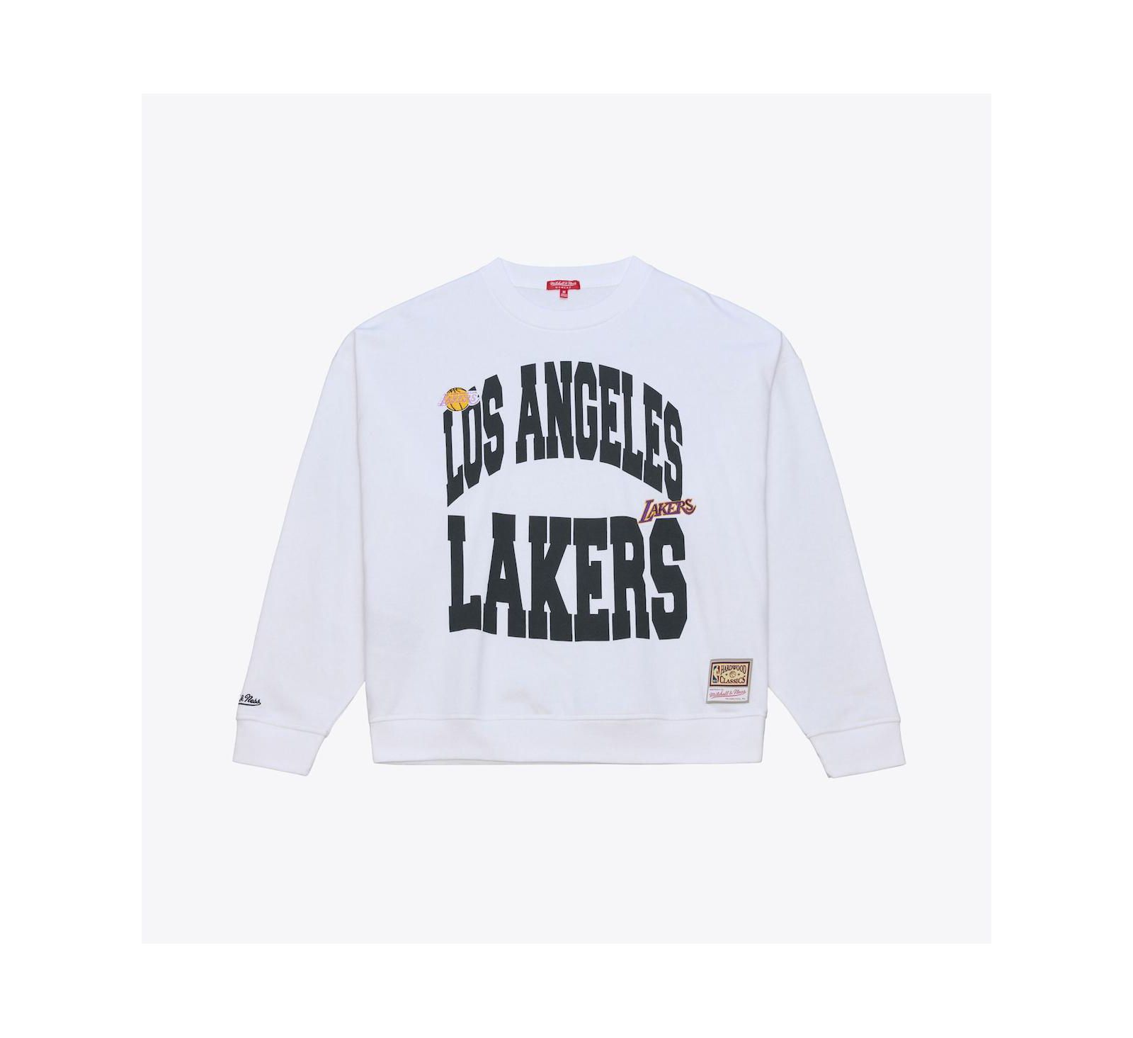Женская легкая толстовка Mitchell & Ness Los Angeles Lakers, белая