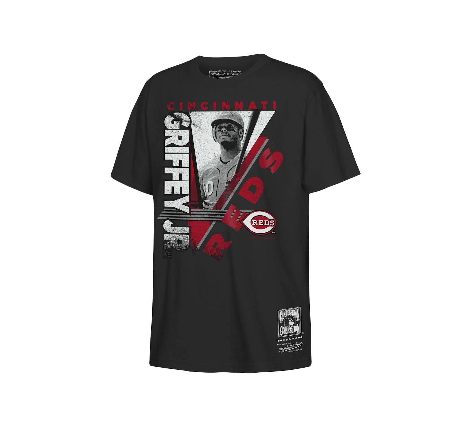 Футболка Ken Griffey Jr. Cincinnati Reds для мальчиков и девочек, черная