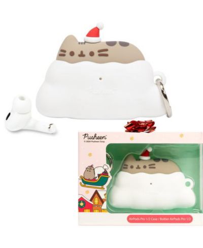 Pusheen iFace Stormy Wireless-Charging Silicone AirPods Pro Case, Compatible with Apple AirPods Pro and Pro 2
