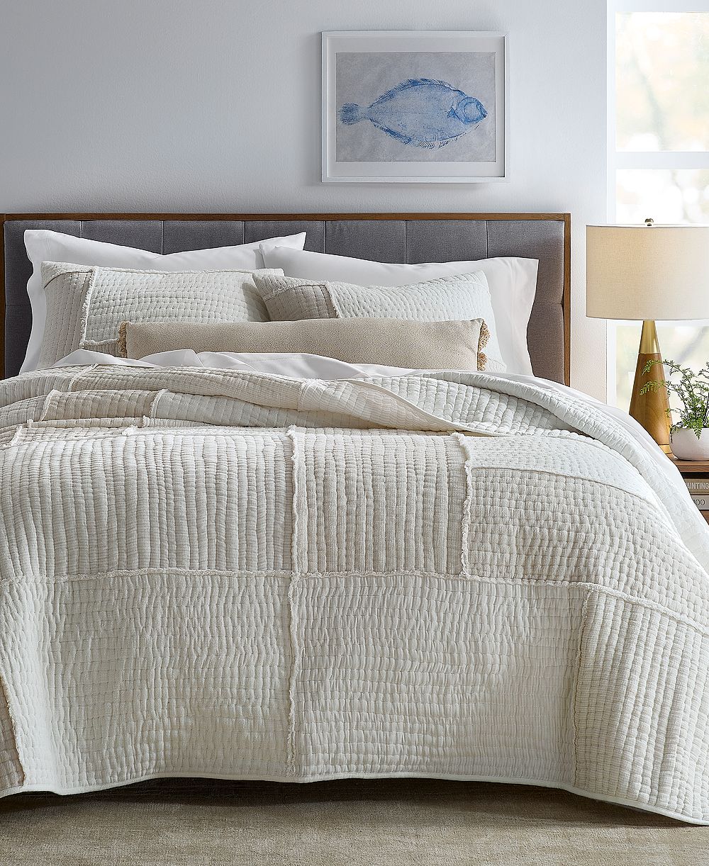 Oake Layered 3-Pc. Quilt Set, Full/Queen, Macy's Exclusive