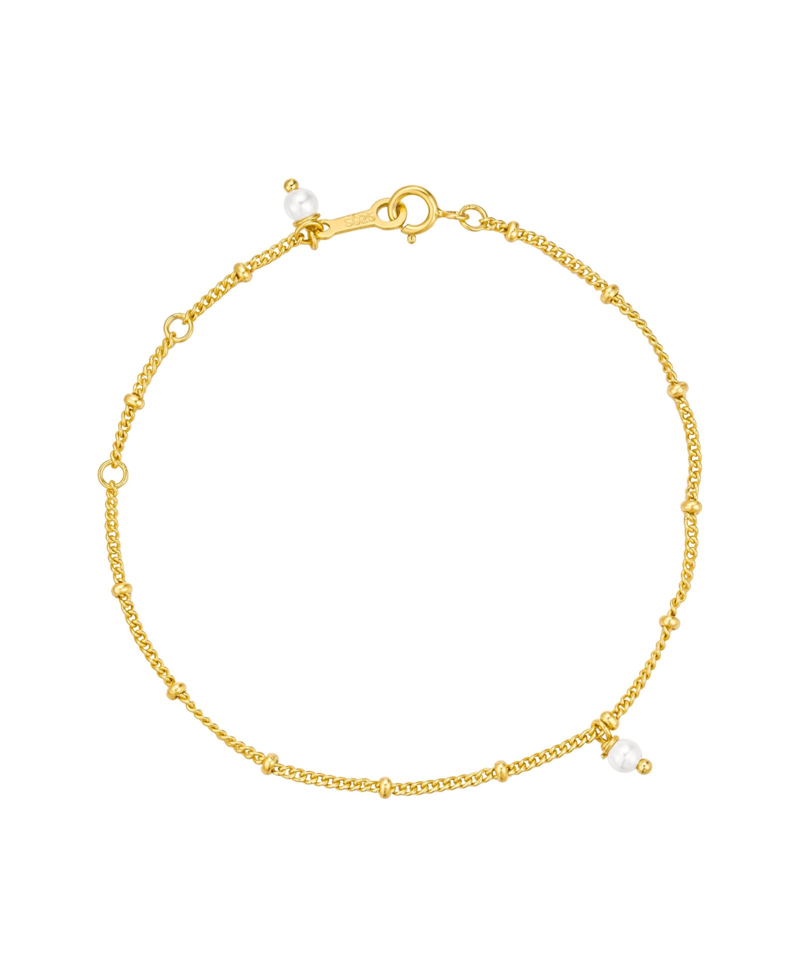 Untamed Petals Bijou Dainty Pearl Bracelet