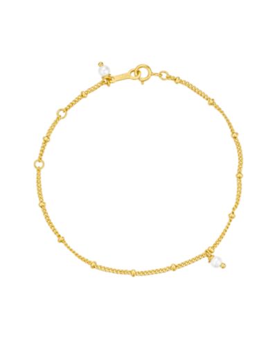 Untamed Petals Bijou Dainty Pearl Bracelet