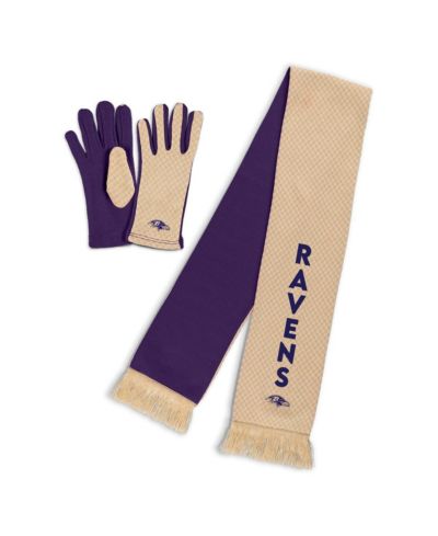 Женский комплект WEAR by Erin Andrews Baltimore Ravens Scarf Glove Set