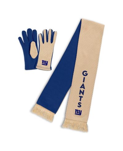 Женский набор из шарфа и перчаток WEAR by Erin Andrews New York Giants Tonal Microcheck