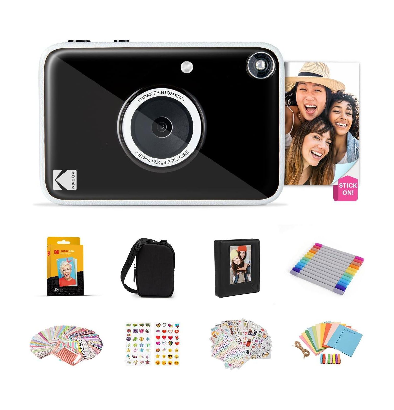 Kodak Printomatic+ комплект мгновенной камеры с чехлом и аксессуарами