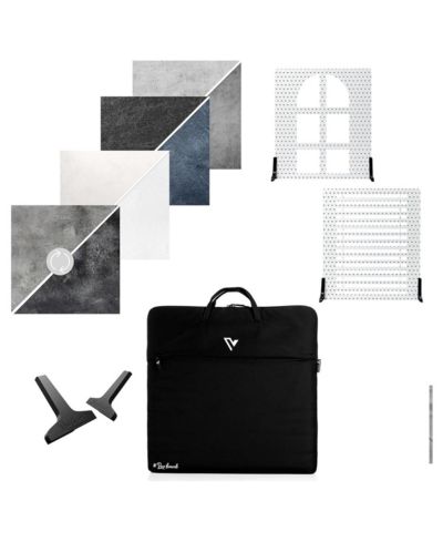 V-flat World Kitchen Kit 1000 DPI Double Sided Backdrop Kit for Food & Product Photography