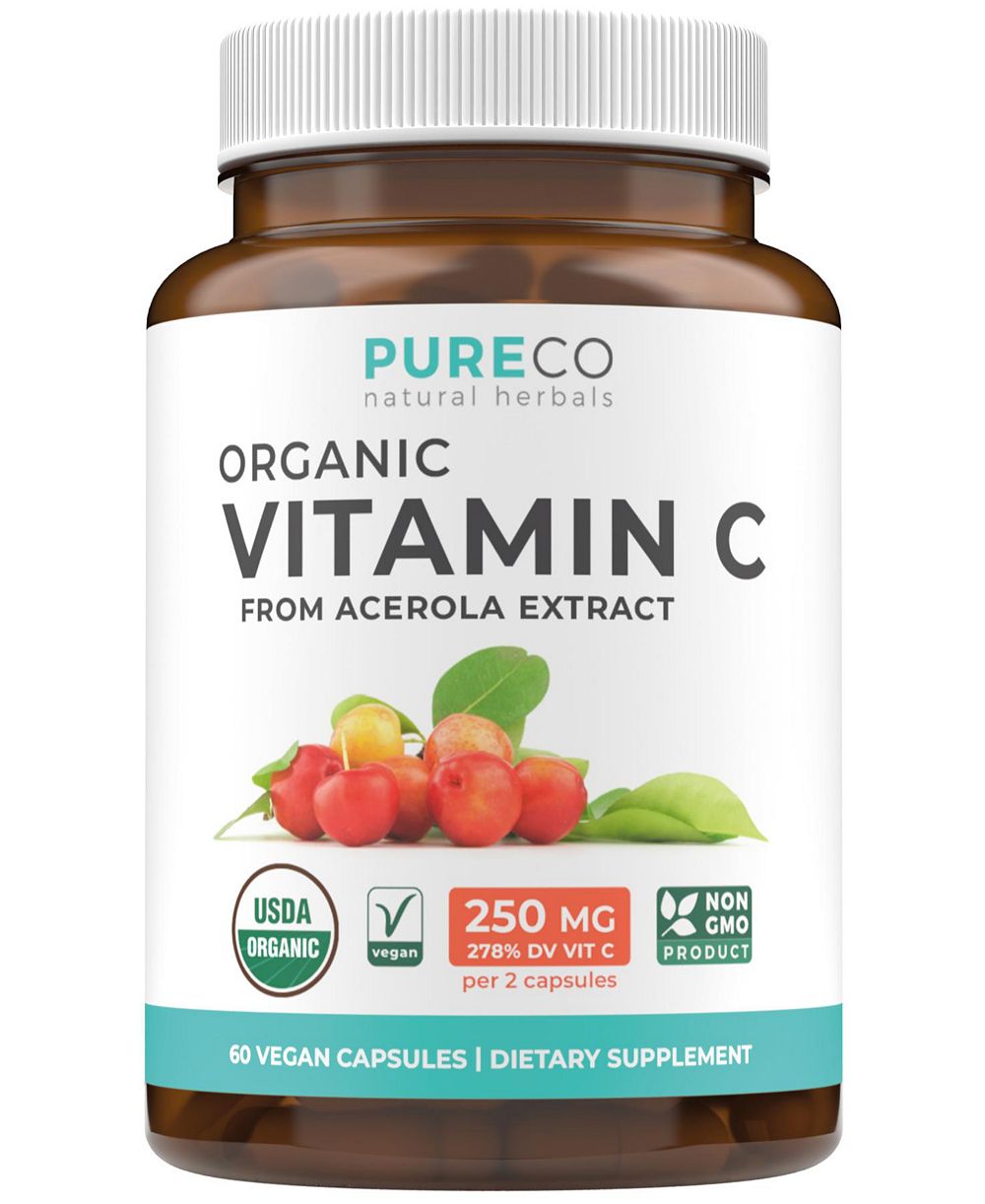 Витаминные мармеладки Pure Co Vitamin C, 60 шт травяные