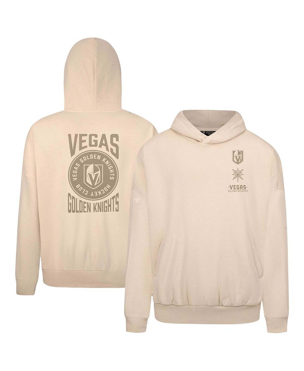 Мужской укороченный худи LevelWear Cream Vegas Golden Knights Contact Stamp