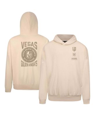 LevelWear Men's Cream Vegas Golden Knights Contact Stamp Pullover Hoodie