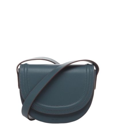Small Leather Saddle Bag Crossbody Purse Casual Handbag