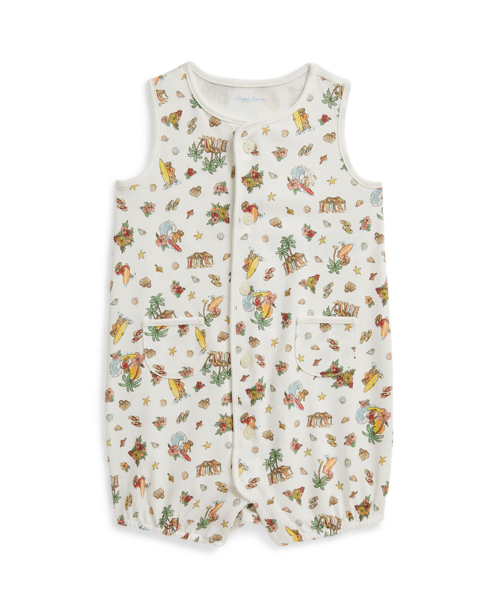 Детской комбинезон Polo Ralph Lauren Polo Bear с коротким рукавом