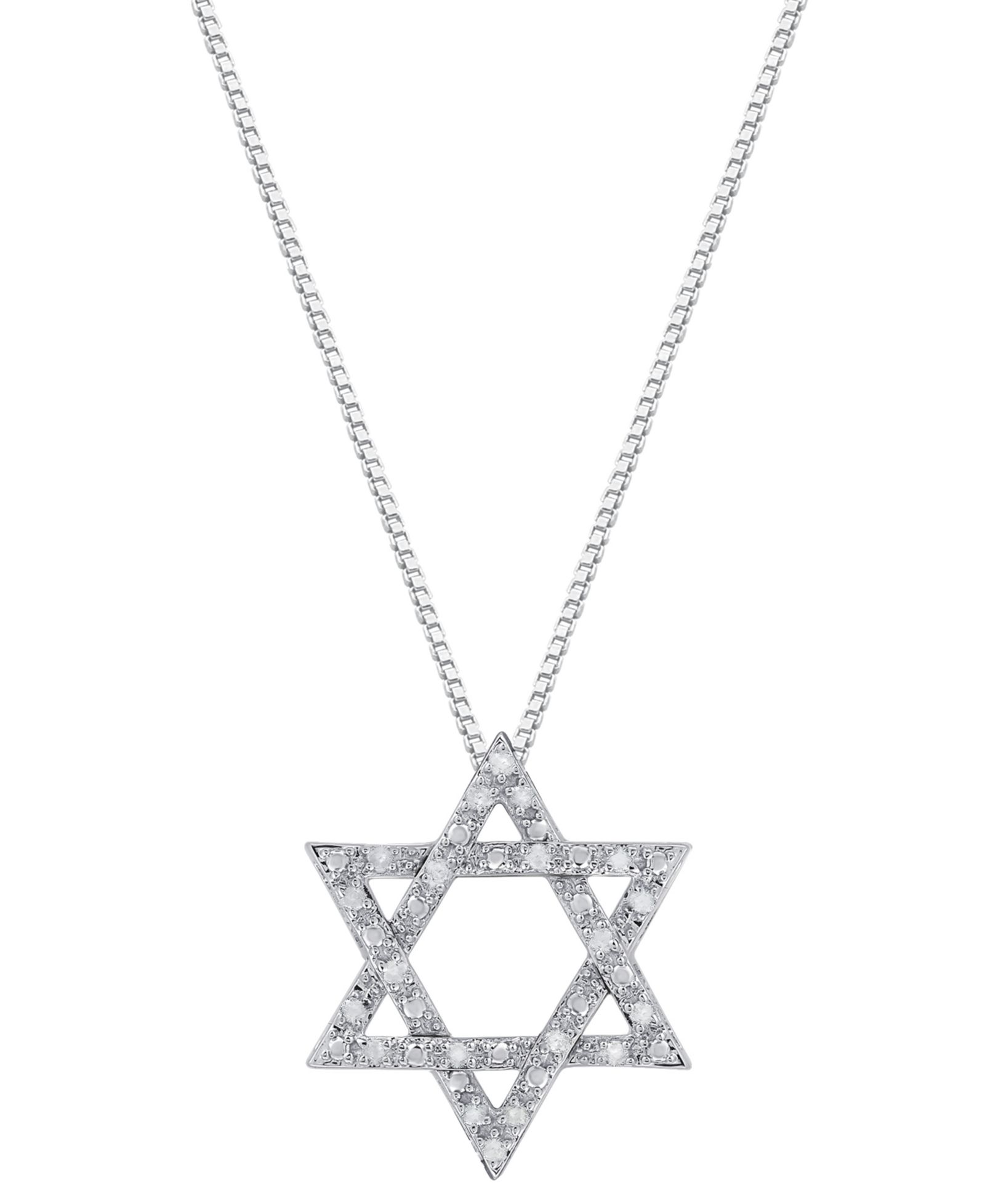 Подвеска Macy's Diamond Star of David из стерлингового серебра