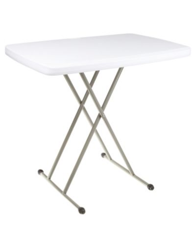 Everyday Home 30" Plastic Adjustable Folding Table