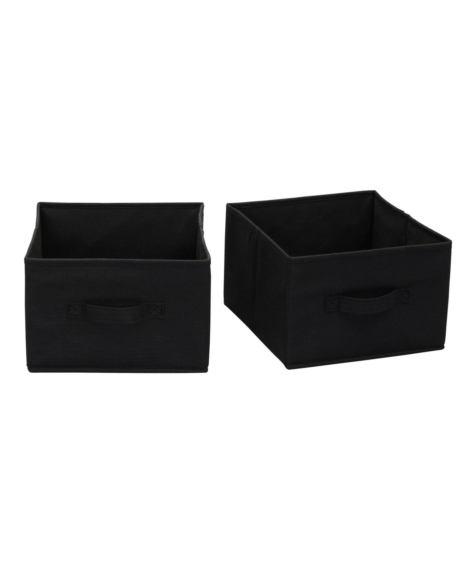 Household Essentials Wide Closet Organizer Drawers 2 Pack, Black
