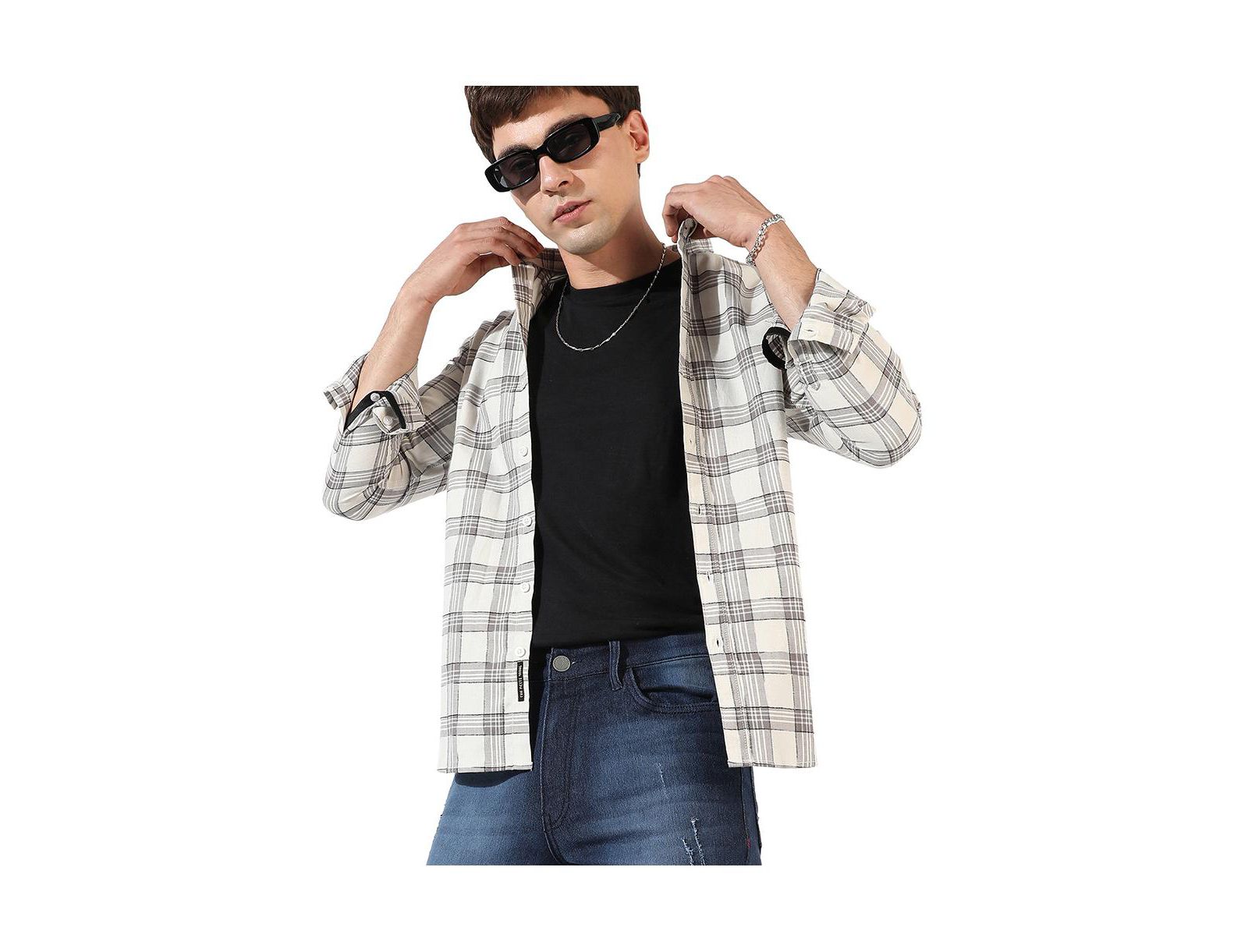 Мужская рубашка Campus Sutra Multicolour Checkered Regular Fit