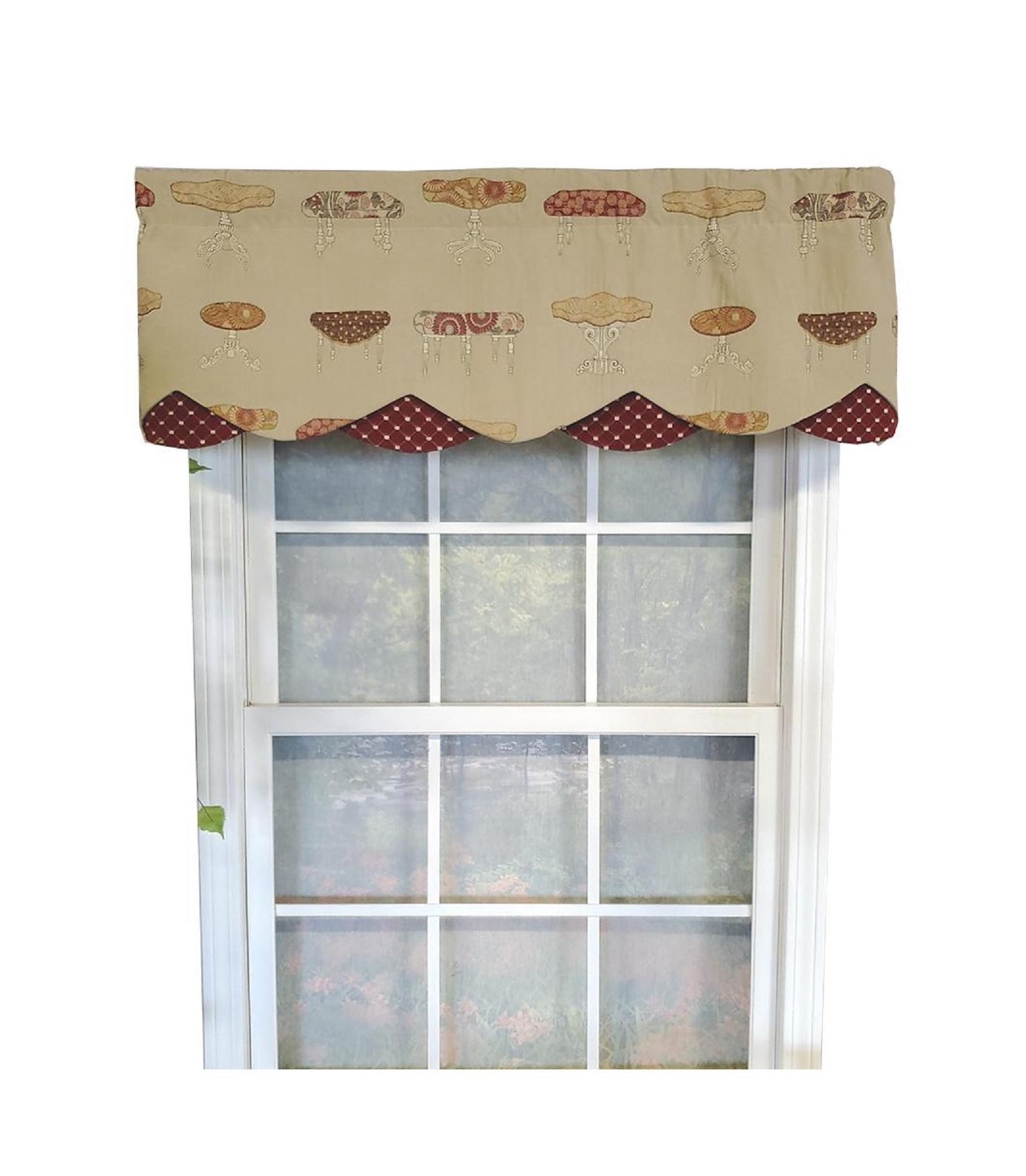 RLF Home декоративный валанс для окна Ottoman Petticoat, 3" Rod Pocket