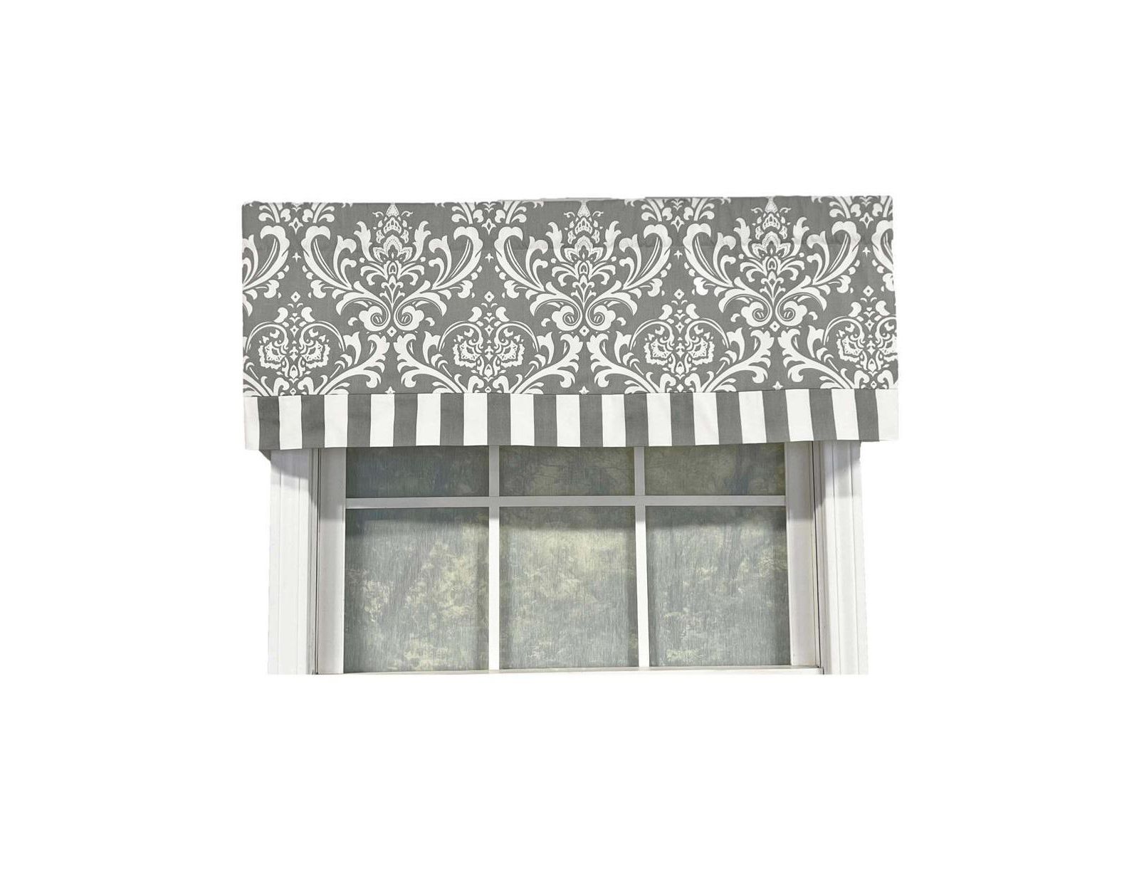 RLF Home Ozbourne Style Banded 3" Rod Pocket Valance