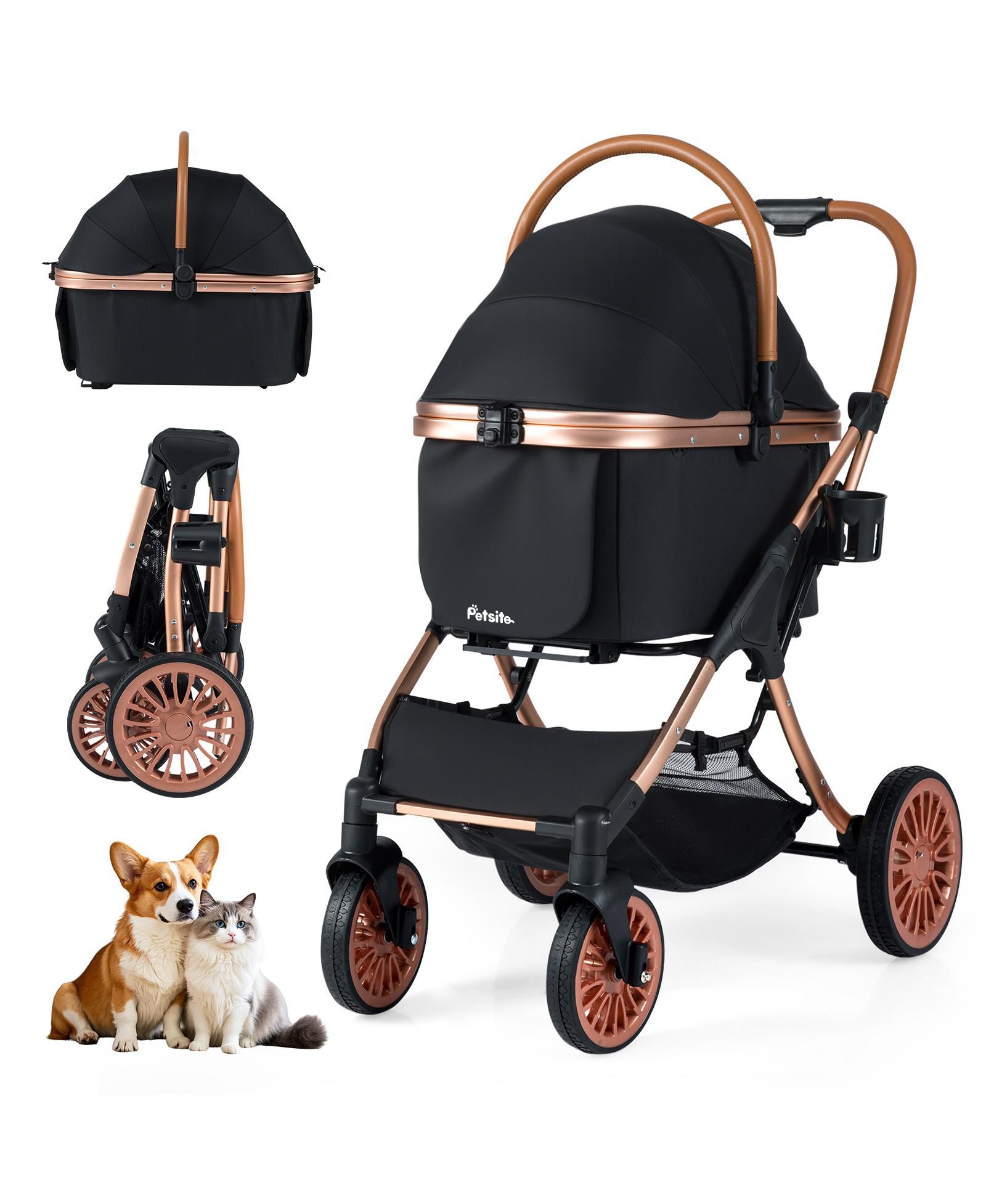 Коляска для животных Gymax 3-in-1 Pet Stroller
