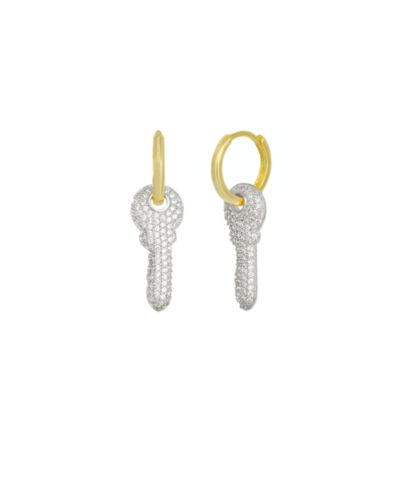 Серьги Spero London Key Color Hoop Sterling