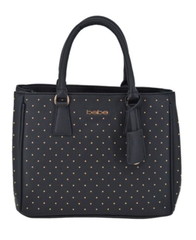 Bebe Women's Sagan Studded Medium Satchel Bag