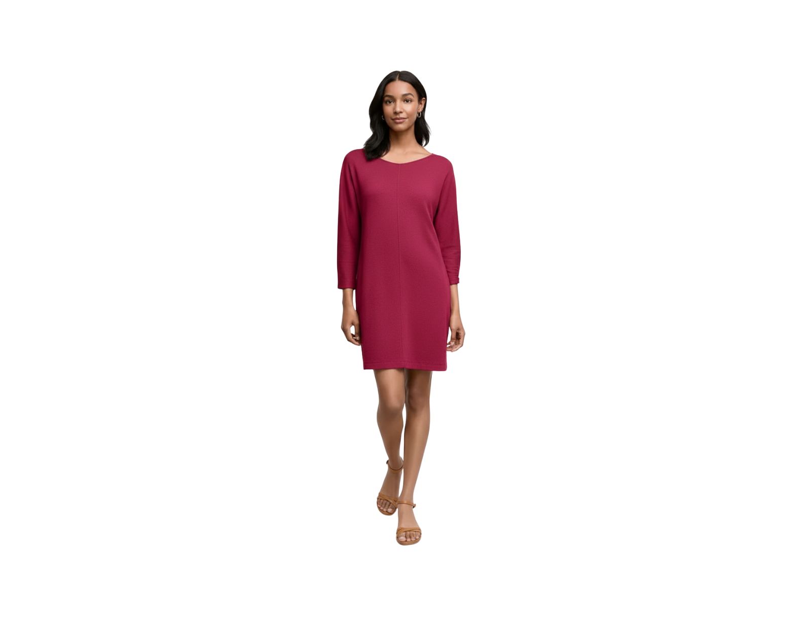 M.M.LaFleur Women's Ivana Plush Pima Toss-On Dress
