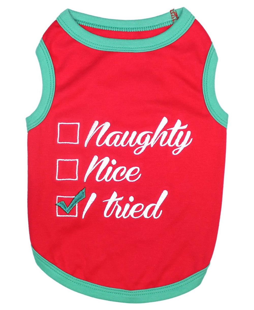 Parisian Pet Футболка для собак Naughty or Nice Holiday