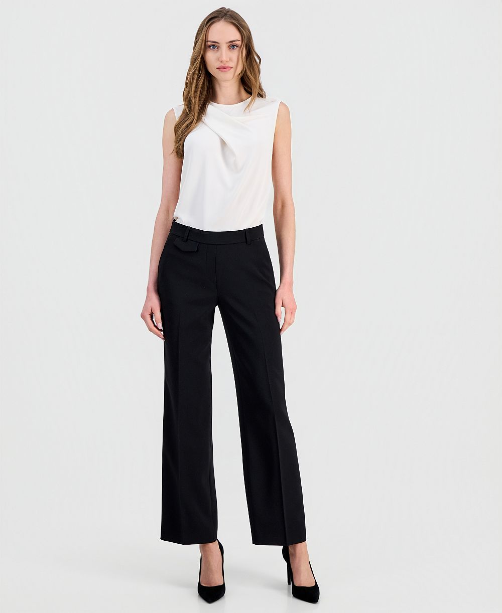 Anne Klein женские широкие брюки на резинке, размер Petite