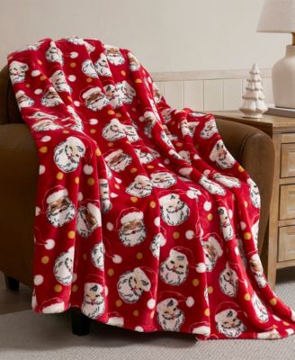 Hallmark Holiday Printed Plush Throw, 50" x 70"