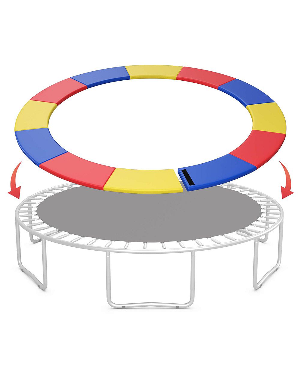 Gymax 15FT Trampoline Spring Cover Universal Trampoline Replacement Pad w/Split Design