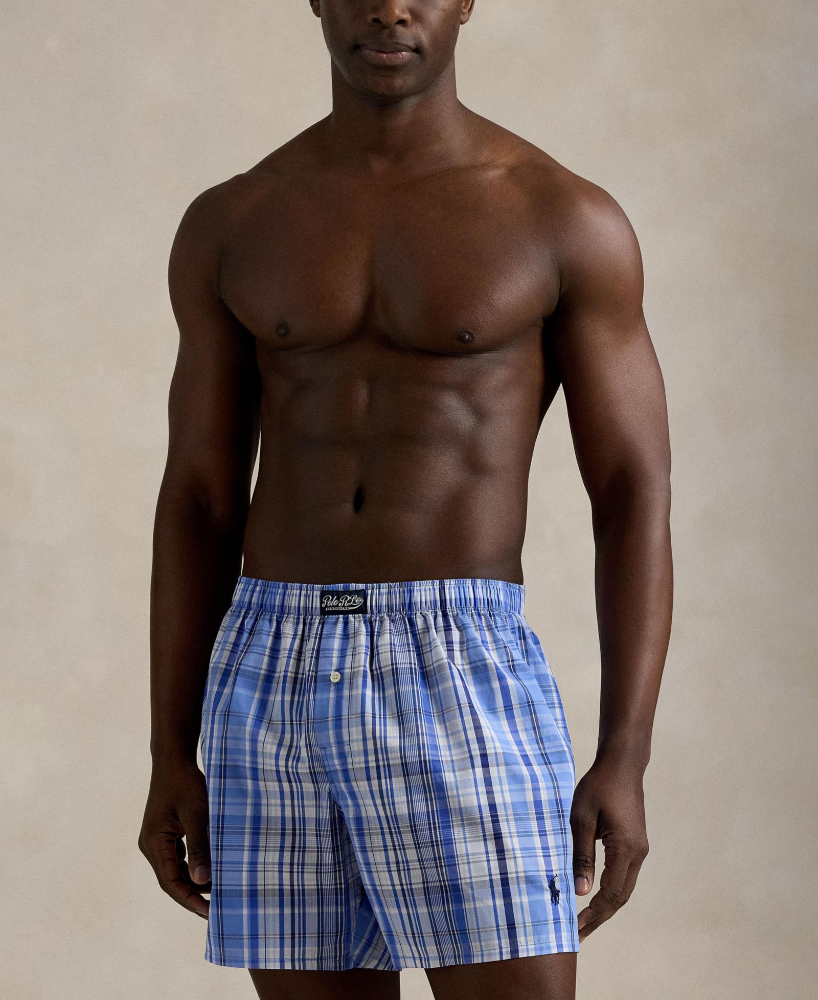 Polo Ralph Lauren Мужские боксеры в клетку Woven Boxer Briefs