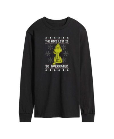 Мужская футболка AIRWAVES The Grinch Merry Grinchmas Graphic Long-Sleeve