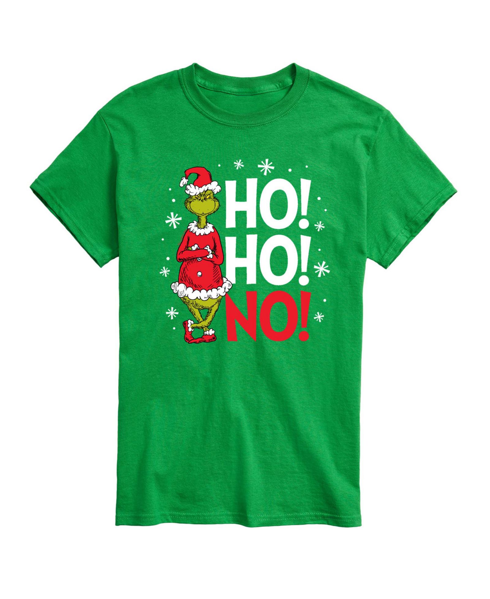 AIRWAVES Men's The Grinch Ho Ho No Graphic Short-Sleeve T-Shirt
