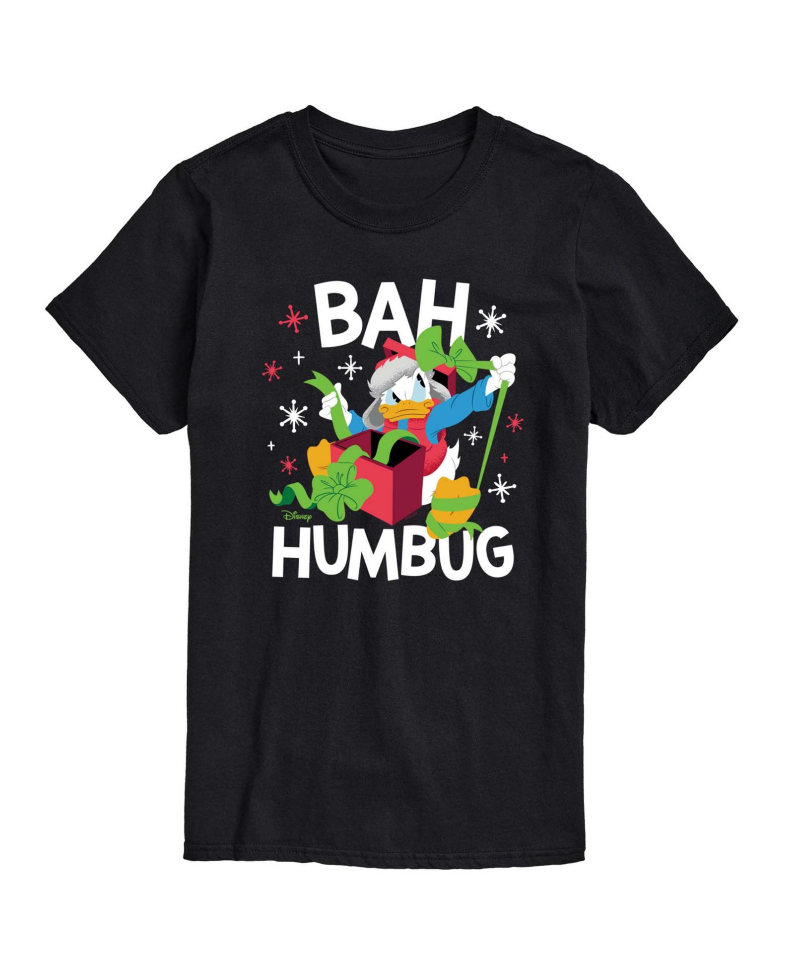AIRWAVES Men's Disney Donald Duck Bah Humbug Short-Sleeve Graphic T-Shirt