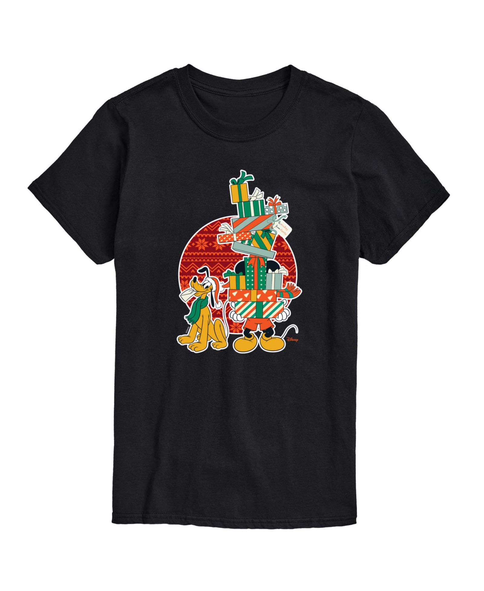 AIRWAVES Men's Disney Mickey And Presents Short-Sleeve Graphic T-Shirt