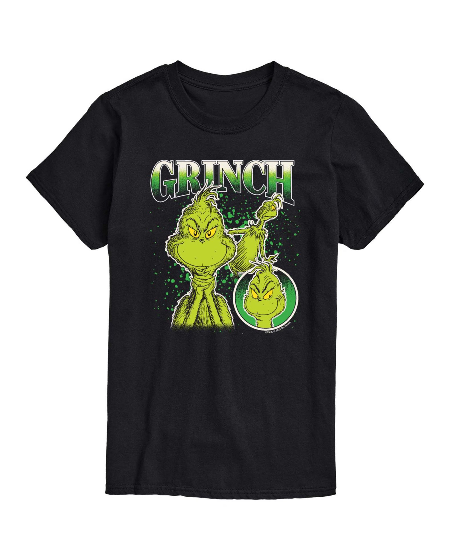 AIRWAVES Men's The Grinch Collage Graphic Short-Sleeve T-Shirt