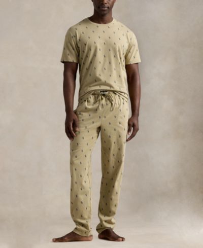 Мужской комплект из футболки Polo Ralph Lauren Crewneck и брюк для сна Pajama Pants, 2-Piece Set