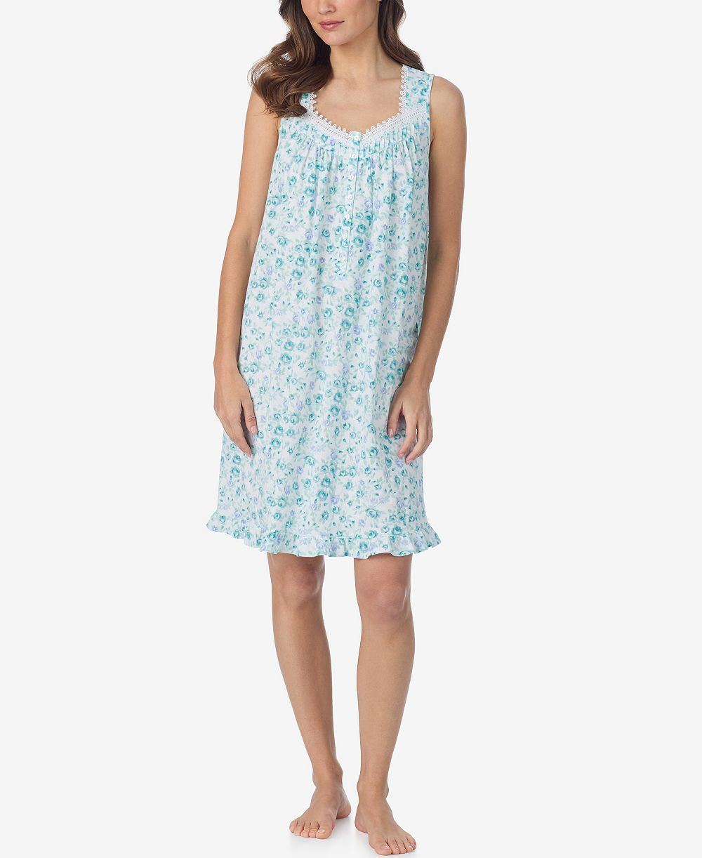 Eileen West Women's Sleeveless Jersey Knit Short Nightdress