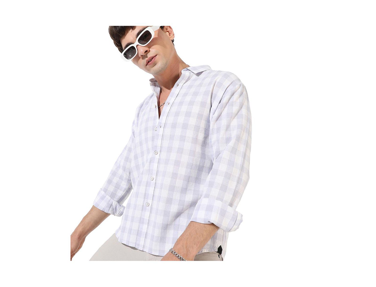 Campus Sutra Мужской Checkered Regular Fit Casual Shirt