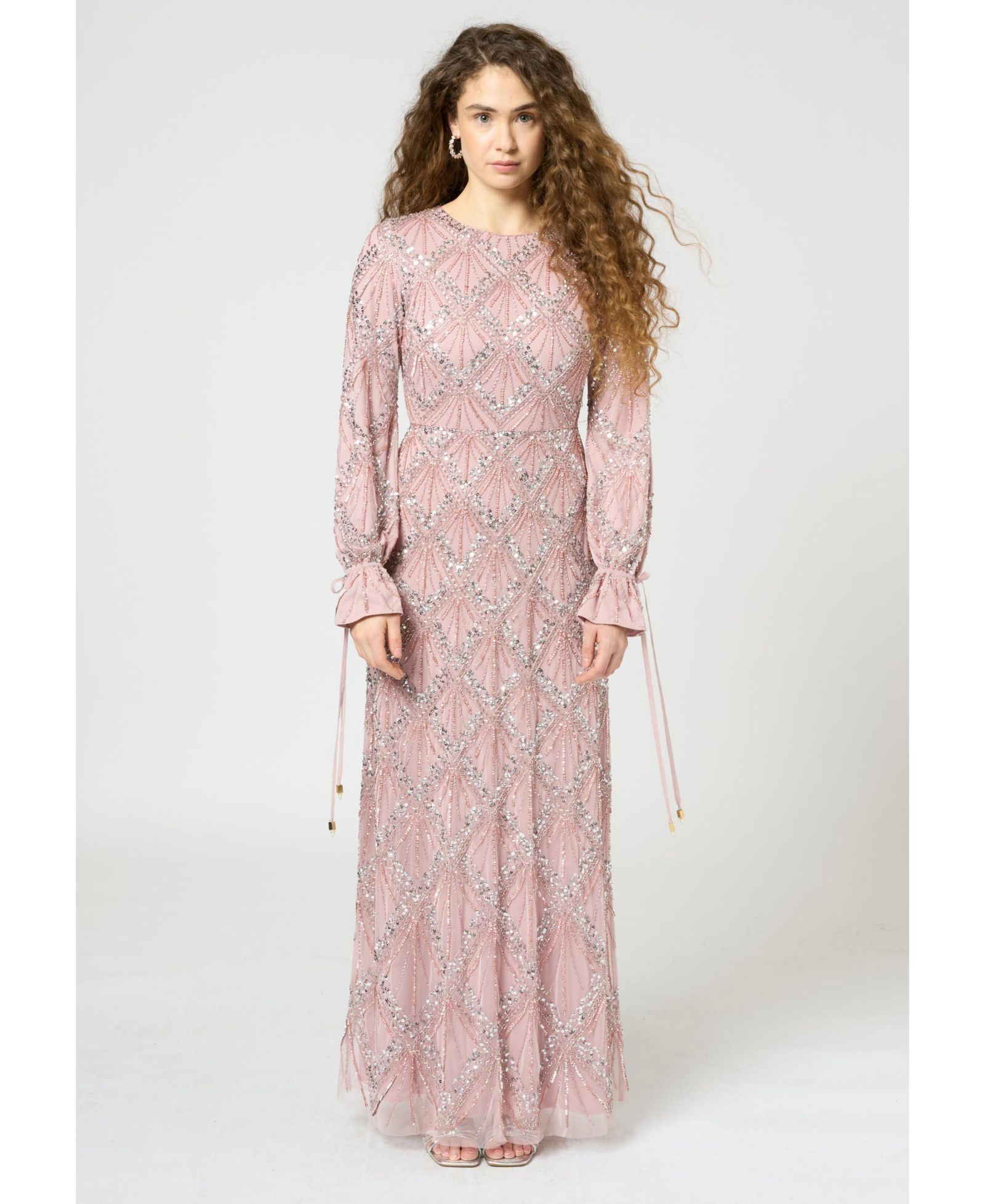 Женское платье Maryisa Modest Embellished Sequin Beaded