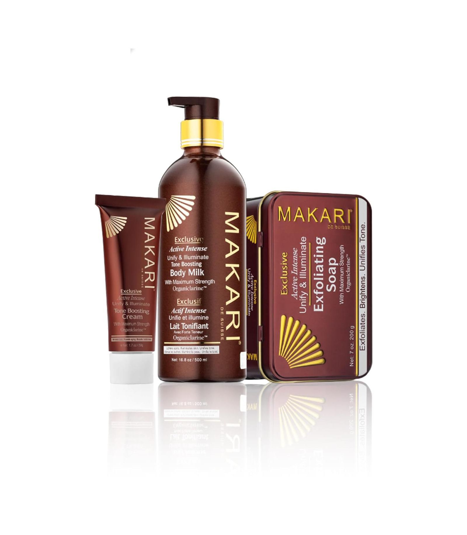Makari Exclusive Milk, Soap & Cream - Skin Care Set