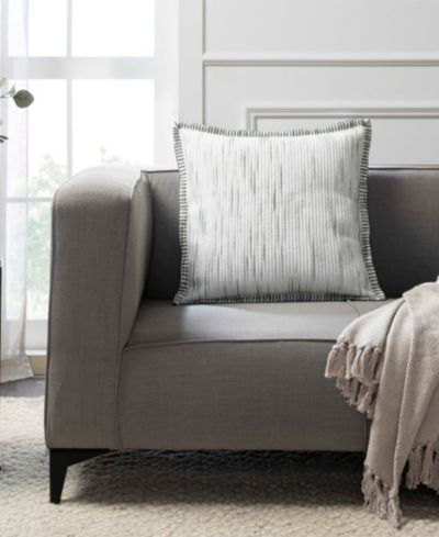 Tahari Home Polly Blanket Stitch Decorative Pillow, 20" x 20"