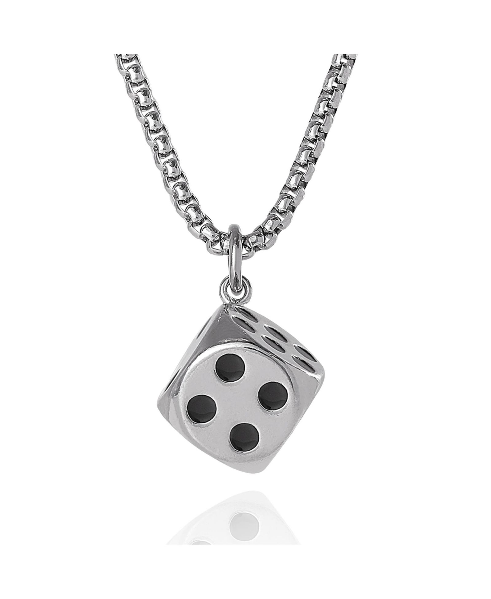 Мужская подвеска-кулон Lucky Brand Dice из нержавеющей стали 22"