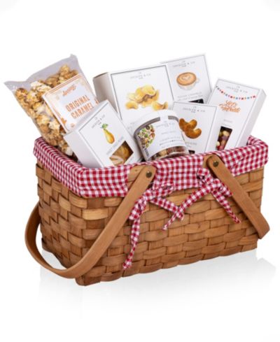 Корзина для пикника Picnic Time Farmhouse с Gourmet Gift Pack, 7 Piece