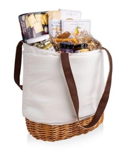 Toscana Pico Lunch Basket with Gourmet Gift Pack, 10 Piece