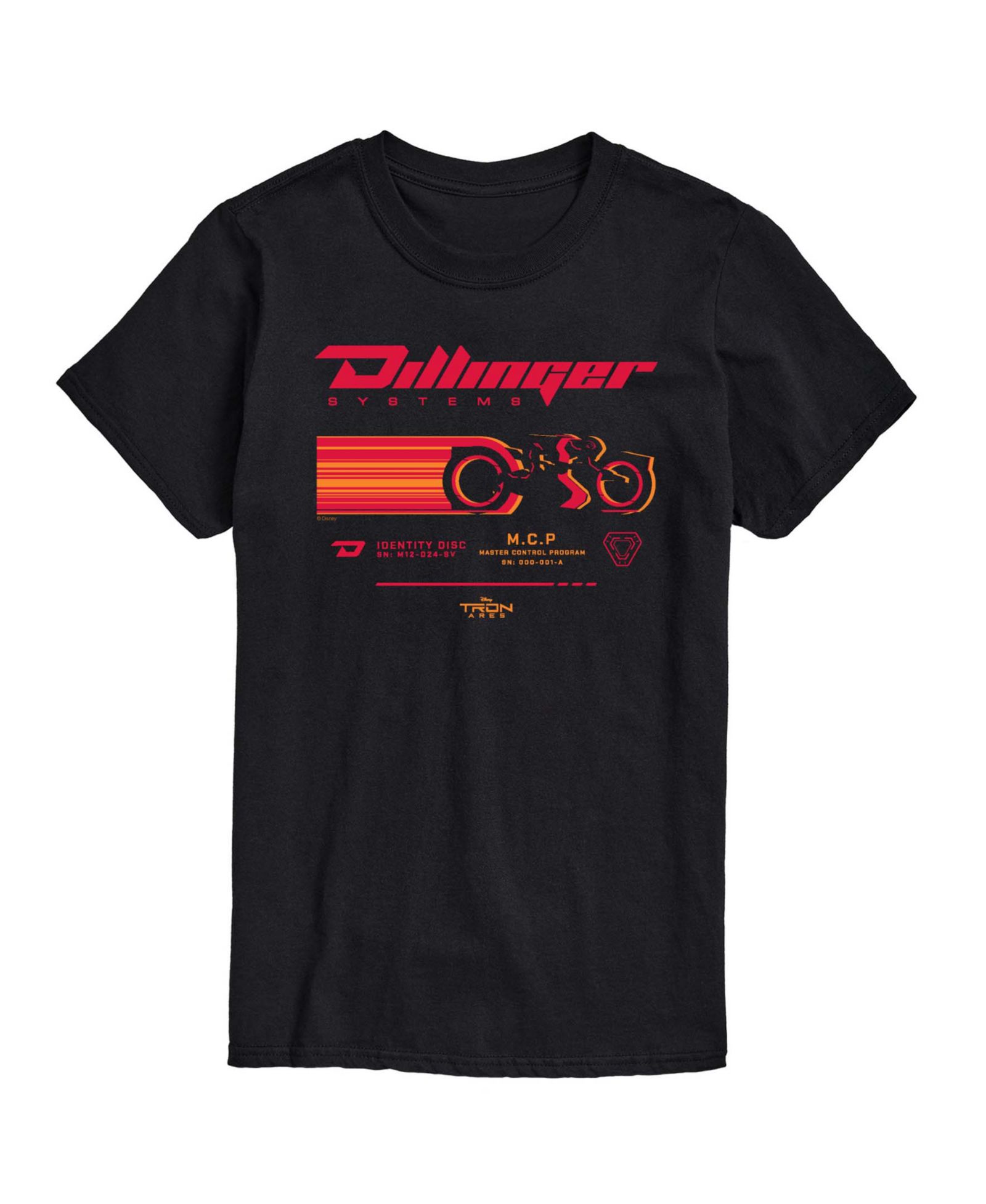 AIRWAVES Men's Ares Dillinger Motorcycle Short-Sleeve Graphic T-Shirt