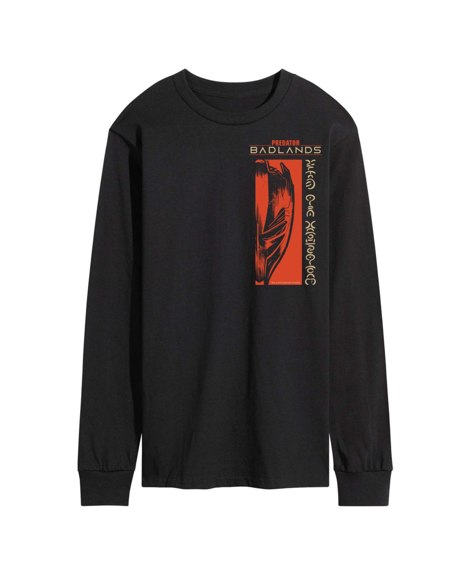 AIRWAVES Men's Predator: Badlands Alien Mask Long-Sleeve Graphic T-Shirt